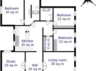 Сдача в аренду 5-комнатной квартиры, 205 м2, Москва, Сретенский бульвар, 6/1с1, метро Тургеневская