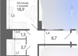 Продается 2-комнатная квартира, 47.2 м2, Новосибирск, метро Площадь Маркса, Спортивная улица, с44