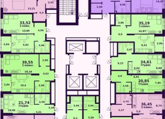 Продажа 1-комнатной квартиры, 39.4 м2, Ульяновск, жилой комплекс Сиреневый, 4, ЖК Сиреневый