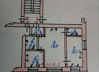 Продам двухкомнатную квартиру, 42.1 м2, Урюпинск, Советская улица, 2