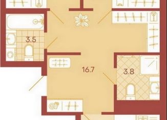 Продаю 2-ком. квартиру, 67.6 м2, Пенза, Октябрьский район, Минская улица, 25