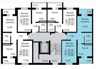 Продам однокомнатную квартиру, 37.3 м2, Калуга, Минская улица, 11