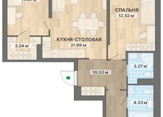 3-комнатная квартира на продажу, 82.6 м2, Екатеринбург
