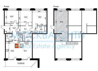 Продам 4-ком. квартиру, 144.7 м2, Москва, улица Шеногина, 2