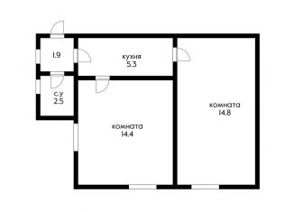 Продажа двухкомнатной квартиры, 34.5 м2, Краснодар, улица Володи Головатого, 168, микрорайон Кожзавод
