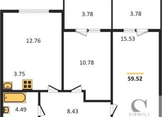 Продаю 2-комнатную квартиру, 59.5 м2, посёлок Элитный, Венская улица, 11