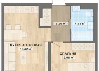 Продажа 1-комнатной квартиры, 43.2 м2, Екатеринбург, Чкаловский район