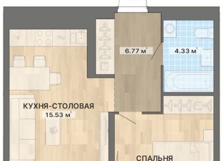 Продам 1-ком. квартиру, 42 м2, Екатеринбург