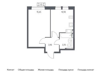 1-ком. квартира на продажу, 34.2 м2, деревня Путилково, Вольная улица, 2, ЖК Большое Путилково