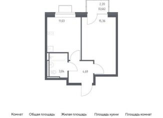 Продается 1-ком. квартира, 35.4 м2, Ленинский городской округ, жилой комплекс Богдановский Лес, 7.3