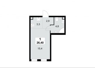 Продаю квартиру студию, 26.4 м2, Москва, район Южное Бутово, жилой комплекс Южные Сады, к2.4