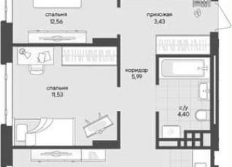 Продается 3-ком. квартира, 64.9 м2, Новосибирск, метро Заельцовская, Кедровая улица, с45к1