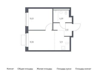 Однокомнатная квартира на продажу, 32.9 м2, Ленинский городской округ, жилой комплекс Новое Видное, 18.2