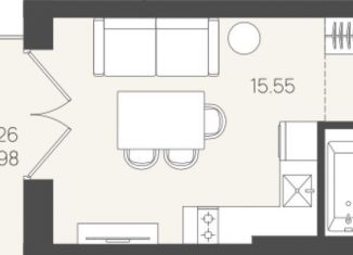 Продается однокомнатная квартира, 23.8 м2, Калининградская область