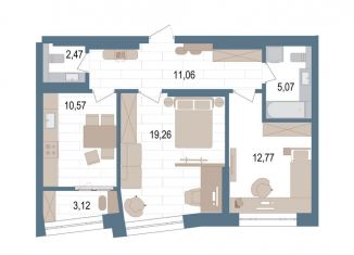 Продам 2-комнатную квартиру, 62.9 м2, Уфа, улица Пархоменко, 156Ж