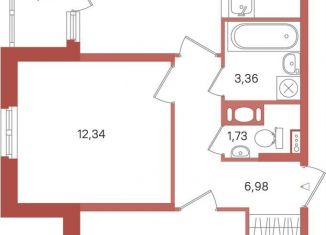 Продам двухкомнатную квартиру, 55.5 м2, Ленинградская область