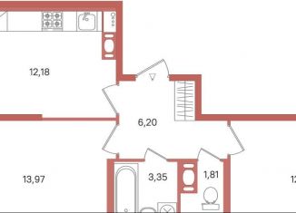 Продаю 2-комнатную квартиру, 51.5 м2, Сертолово, ЖК Новое Сертолово