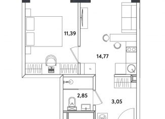 2-ком. квартира на продажу, 32.7 м2, Москва, Окружной проезд, 10Б