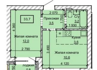 Однокомнатная квартира на продажу, 33.7 м2, Алтайский край