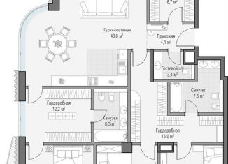 3-ком. квартира на продажу, 160.2 м2, Москва