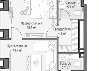 Продается 1-комнатная квартира, 56.4 м2, Москва, метро Улица 1905 года