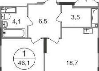 Продается 1-ком. квартира, 46.1 м2, Московский, ЖК Первый Московский