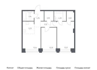 Продам 2-комнатную квартиру, 68.5 м2, Москва, район Раменки, жилой комплекс Нова, к2