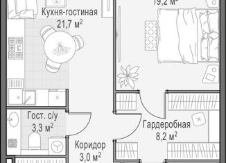 1-ком. квартира на продажу, 70.7 м2, Москва, метро Улица 1905 года