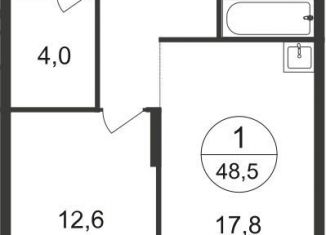 Продается 1-ком. квартира, 48.5 м2, Московский, 7-я фаза, к2, ЖК Первый Московский