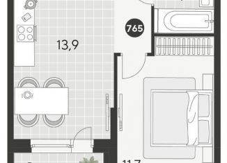 Продажа 1-комнатной квартиры, 34.4 м2, Омск, Ленинский округ