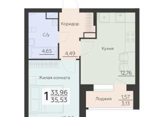 Продается 1-комнатная квартира, 35.5 м2, Воронежская область