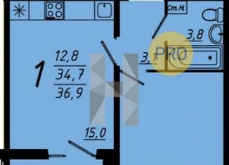 Продажа 1-ком. квартиры, 36.9 м2, Воронеж, Коминтерновский район