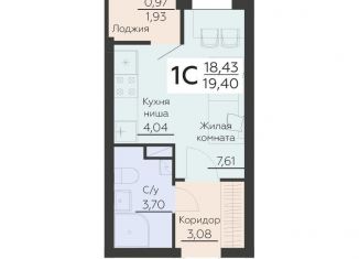 Продаю 1-ком. квартиру, 19.4 м2, Воронеж, Левобережный район