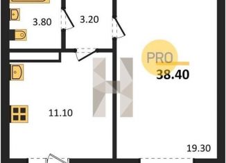 Продажа 1-комнатной квартиры, 38.4 м2, Воронежская область, улица Генерала Черткова, 1