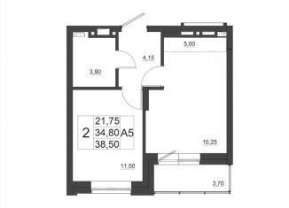 Продам 1-комнатную квартиру, 39.1 м2, Красноярск, Октябрьский район