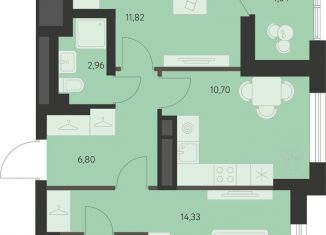 Продаю 2-комнатную квартиру, 52.2 м2, Свердловская область