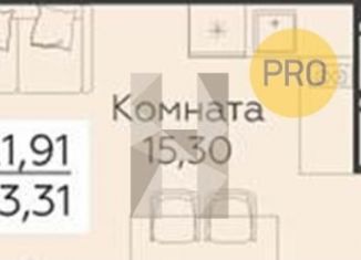 Квартира на продажу студия, 23.3 м2, Воронеж, улица Теплоэнергетиков, 17к4, Советский район