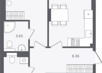 Продам двухкомнатную квартиру, 82.7 м2, Калининградская область, улица Нахимова