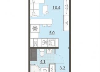 Продается квартира студия, 22.7 м2, Екатеринбург, метро Чкаловская, улица Архитектора Белянкина