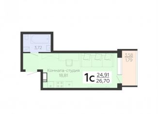 Однокомнатная квартира на продажу, 26.7 м2, Воронеж, Коминтерновский район, улица Независимости, 78