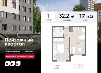 Продам 1-ком. квартиру, 32.2 м2, Санкт-Петербург, Красногвардейский район