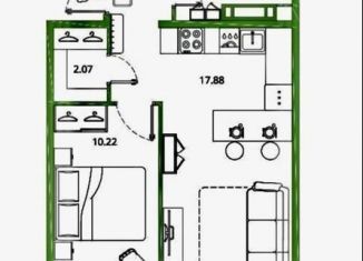 Продаю 1-ком. квартиру, 41 м2, посёлок Новогорелово, улица Современников, 17/2, ЖК Новое Горелово