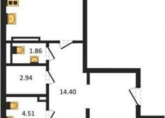 Продам 2-комнатную квартиру, 74.3 м2, Воронеж, Ленинский проспект, 108А