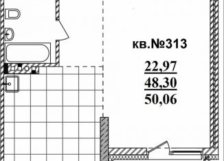 Продаю квартиру студию, 50.1 м2, Новосибирская область, Садовая улица, 17