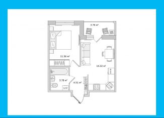 Продается однокомнатная квартира, 37.9 м2, Санкт-Петербург, ЖК ЦДС Дримлайн