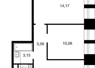 Трехкомнатная квартира на продажу, 49.3 м2, Москва, Большой Волоколамский проезд, 23, станция Стрешнево