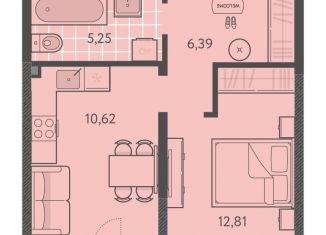 1-комнатная квартира на продажу, 36.2 м2, Краснодарский край