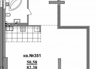 Продажа квартиры студии, 84.5 м2, Новосибирск, метро Октябрьская, Садовая улица, 17