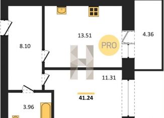 Продаю однокомнатную квартиру, 41.2 м2, Воронеж, Центральный район, Средне-Московская улица, 60