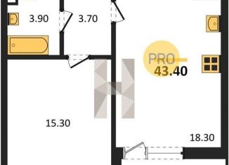 Продажа двухкомнатной квартиры, 61.4 м2, Воронеж, бульвар Содружества, 1